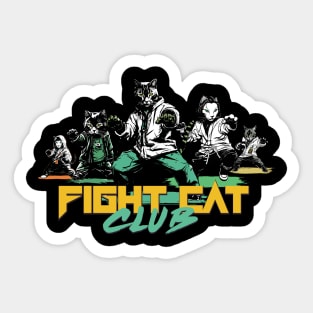 FIGHT CAT CLUB Sticker